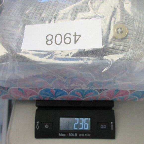 Club Monaco 100% Merino Wool Cardigan Sweater Women S Grey Button Up 236 - Picture 10 of 10